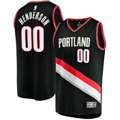 Scoot Henderson Portland Trail Blazers Fast Break Replica Jersey - Icon Edition - Black | Fanatics cheap