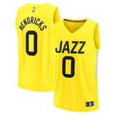 Taylor Hendricks Utah Jazz Fast Break Replica Jersey - Icon Edition - Yellow | Fanatics for sale