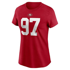 NFL San Francisco 49ers Nick Bosa Women's Player Name & Number T-Shirt