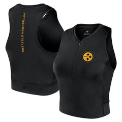 NFL Pittsburgh Steelers Women's Studio Fitted Gym Tank Top