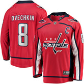 Alexander Ovechkin Washington Capitals Fanatics Captain Patch Home Breakaway Jersey