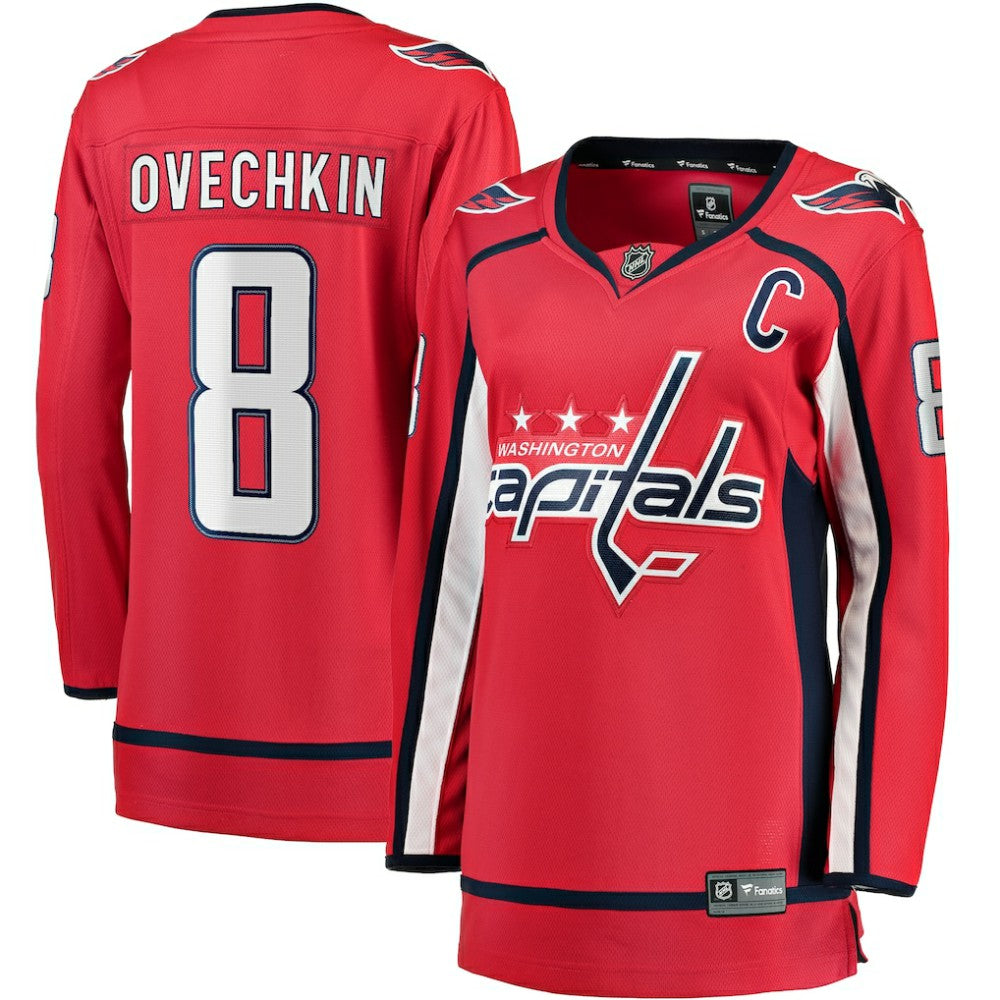 Alexander Ovechkin Washington Capitals Fanatics Women's Captain Patch Home Breakaway Player Jersey