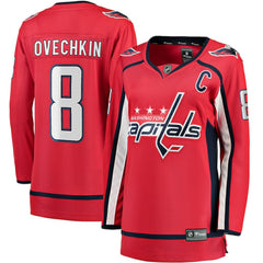 Alexander Ovechkin Washington Capitals Fanatics Women's Captain Patch Home Breakaway Player Jersey