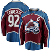 Gabriel Landeskog Colorado Avalanche Fanatics Captain Patch Home Breakaway Jersey