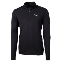 NFL Philadelphia Eagles Cutter & Buck Gridiron Classics Big & Tall Virtue Eco Pique Recycled Quarter-Zip Pullover Top