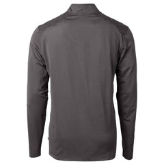 NFL Philadelphia Eagles Cutter & Buck Gridiron Classics Big & Tall Virtue Eco Pique Micro Stripe Recycled Quarter-Zip Pullover Top