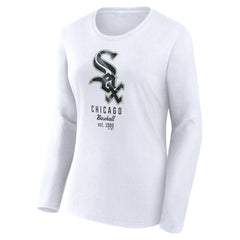 Chicago White Sox Women's Lightweight Fitted Long Sleeve T-Shirt - White