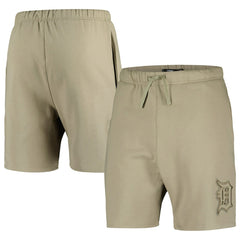 Detroit Tigers Pro Standard Neutral Fleece Shorts - Khaki