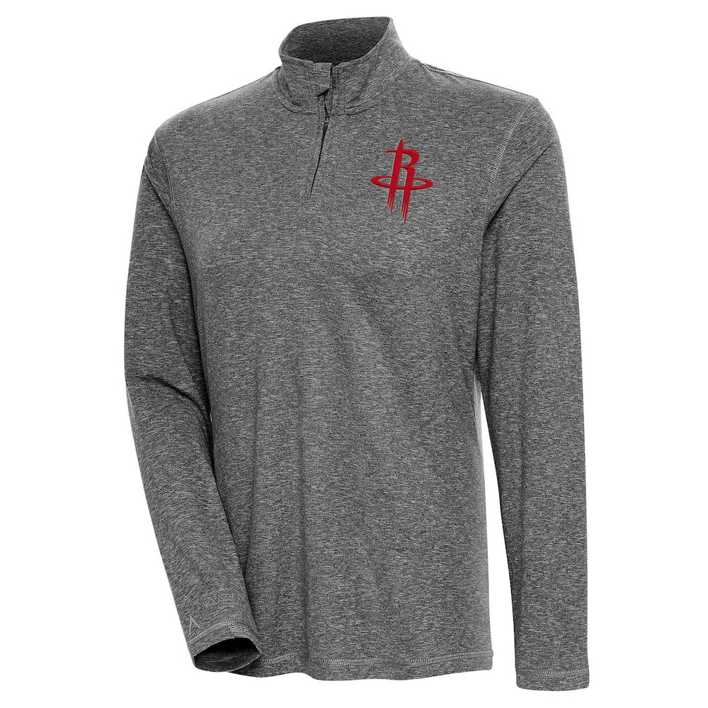 Houston Rockets Antigua Women's Confront Quarter-Zip Pullover Top sale - Heather Black cheap