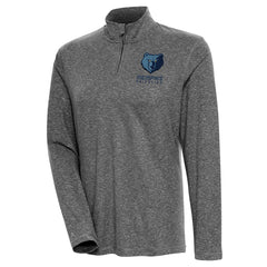 Memphis Grizzlies Antigua Women's Confront Quarter-Zip Pullover Top - Heather Black online