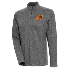 Phoenix Suns Antigua Women's Confront Quarter-Zip Pullover Top - Heather Black sale