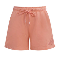 Atlanta Braves Pro Standard Women's Neutral Fleece Shorts - Pink
