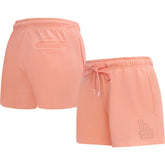 Los Angeles Dodgers Pro Standard Women's Neutral Fleece Shorts - Pink