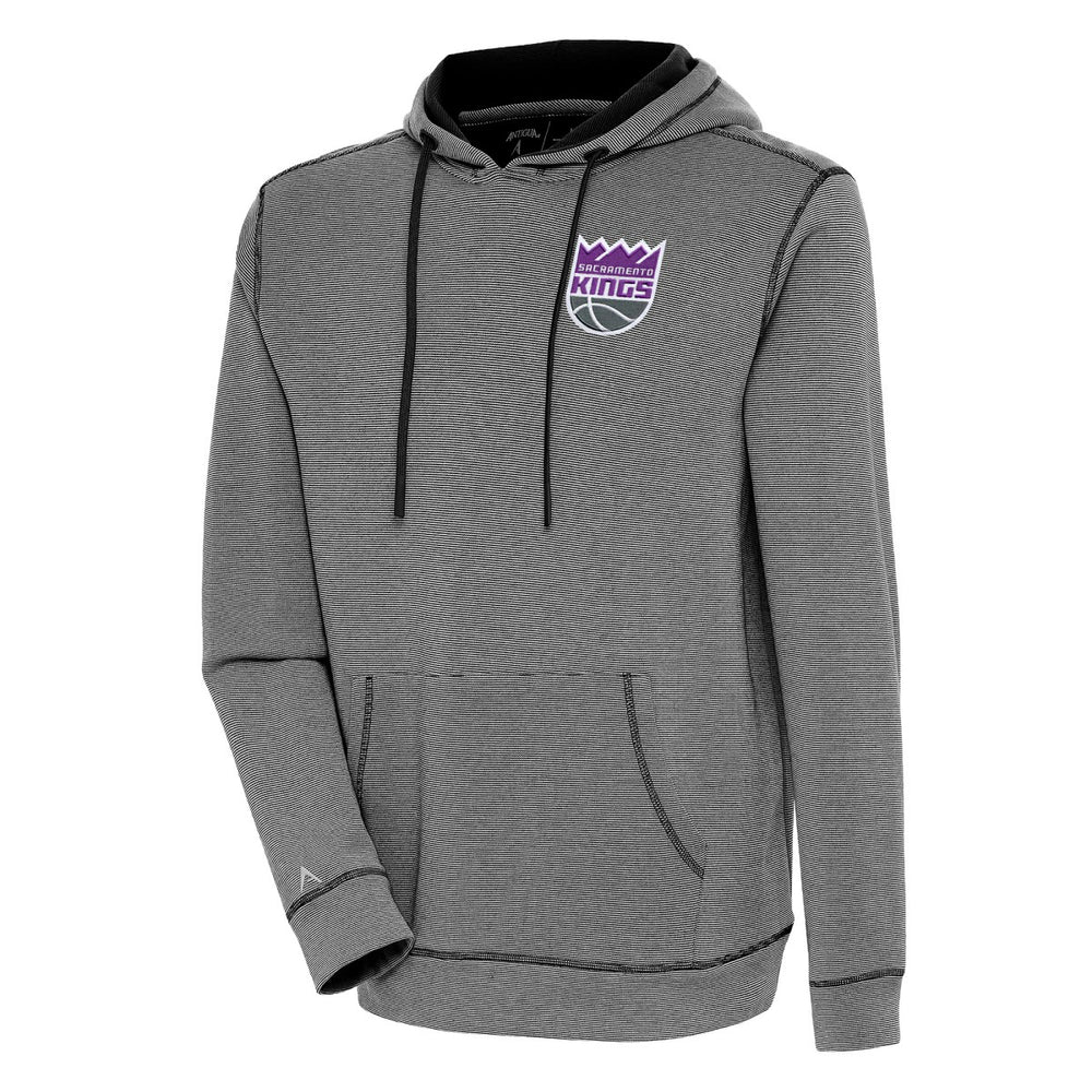 Sacramento Kings Antigua Axe Bunker Tri-Blend Pullover Hoodie - Black outlet