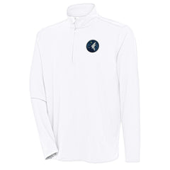 Minnesota Timberwolves Antigua Hunk Quarter-Zip Pullover Top - White shop