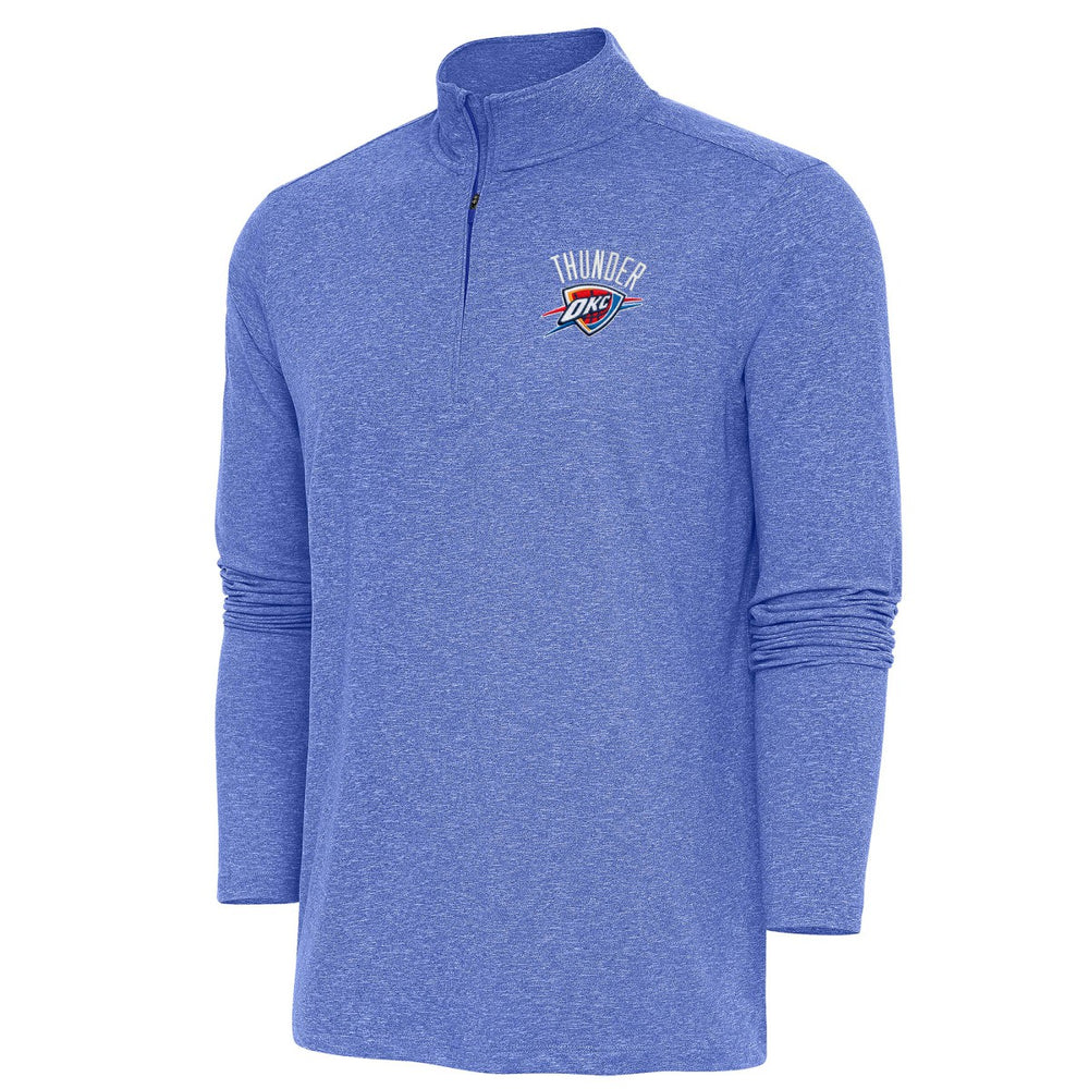 Oklahoma City Thunder Antigua Hunk Quarter-Zip Pullover Top - Heather Royal online