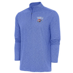 Oklahoma City Thunder Antigua Hunk Quarter-Zip Pullover Top - Heather Royal online