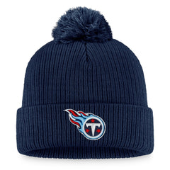 NFL Tennessee Titans Women's Logo Cuffed Knit Hat with Pom
