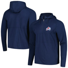 Colorado Avalanche Antigua Spikes Raglan Quarter-Zip Hoodie