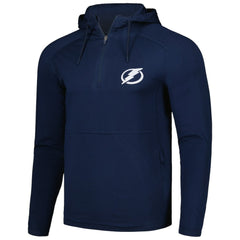 Tampa Bay Lightning Antigua Spikes Raglan Quarter-Zip Hoodie