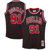 Dennis Rodman Chicago Bulls Youth 1995/96 Hardwood Classics Swingman Jersey sale - Black | Mitchell & Ness sale