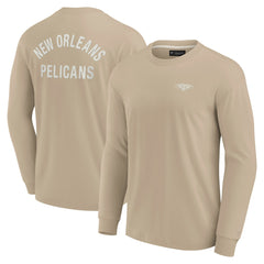 New Orleans Pelicans Unisex Elements Super Soft Long Sleeve T-Shirt - Khaki | Fanatics shop