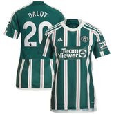Diogo Dalot Manchester United Women's 2023/24 Away Replica Player Jersey / Soccer New