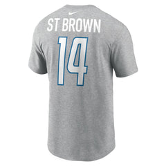 NFL Detroit Lions Amon-Ra St. Brown Player Name & Number T-Shirt