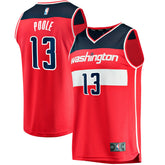 Jordan Poole Washington Wizards Fast Break Player Jersey - Icon Edition - Red | Fanatics sale