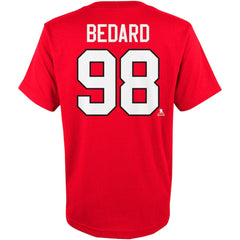 Connor Bedard Chicago Blackhawks Youth Player Name & Number T-Shirt
