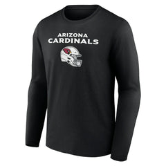 NFL Arizona Cardinals Personalized Name & Number Team Wordmark Long Sleeve T-Shirt