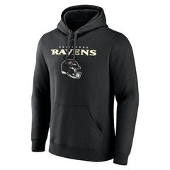 NFL Baltimore Ravens Personalized Name & Number Team Wordmark Pullover Hoodie