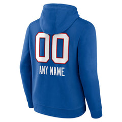 NFL Buffalo Bills Personalized Name & Number Team Wordmark Pullover Hoodie