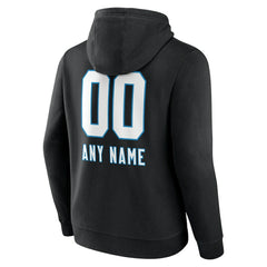 NFL Carolina Panthers Personalized Name & Number Team Wordmark Pullover Hoodie