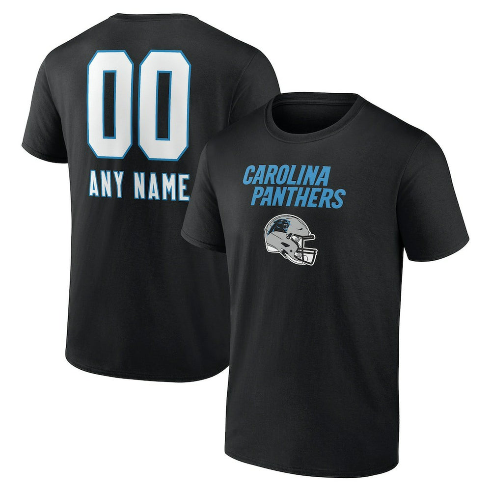 NFL Carolina Panthers Personalized Name & Number Team Wordmark T-Shirt