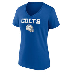 NFL Indianapolis Colts Women's Personalized Name & Number Team Wordmark V-Neck T-Shirt