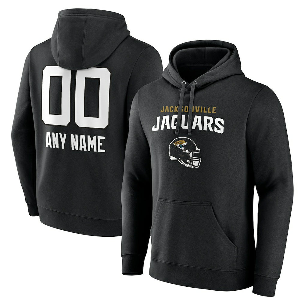 NFL Jacksonville Jaguars Personalized Name & Number Team Wordmark Pullover Hoodie