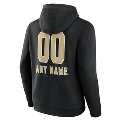 NFL New Orleans Saints Personalized Name & Number Team Wordmark Pullover Hoodie