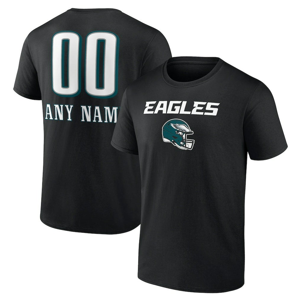 NFL Philadelphia Eagles Personalized Name & Number Team Wordmark T-Shirt