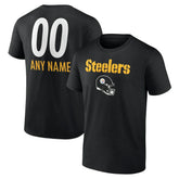 NFL Pittsburgh Steelers Personalized Name & Number Team Wordmark T-Shirt