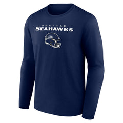 NFL Seattle Seahawks Personalized Name & Number Team Wordmark Long Sleeve T-Shirt