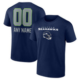 NFL Seattle Seahawks Personalized Name & Number Team Wordmark T-Shirt
