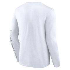 Chicago White Sox Press Box Long Sleeve T-Shirt - White