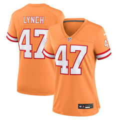 NFL Tampa Bay Buccaneers John Lynch Women's Throwback Game Jersey