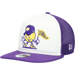 Los Angeles Lakers Youth Court Sport Mascot 9FIFTY Snapback Hat - White/Purple | New Era for sale
