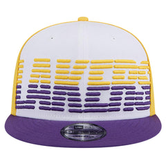 Los Angeles Lakers Throwback Gradient Tech Font 9FIFTY Snapback Hat - White/Purple | New Era outlet