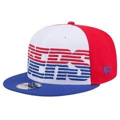 Philadelphia 76ers Throwback Gradient Tech Font 9FIFTY Snapback Hat - White/Royal | New Era cheap