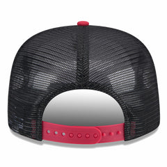 Miami Heat Throwback Team Arch Golfer Snapback Hat - Black/Red | New Era cheap