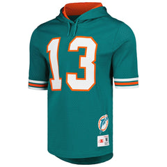NFL Miami Dolphins Dan Marino Retired Player Name & Number Mesh Hoodie T-Shirt