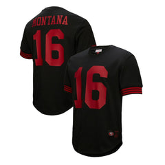 NFL San Francisco 49ers Joe Montana Retired Player Name & Number Mesh Top